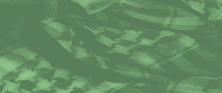 Blur the textured green fabric's interwoven stripes and houndstooth elements bring a rich, soft texture ideal for backgrounds, adding a dynamic, layered look for visual depthの写真素材