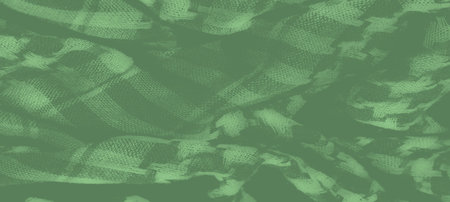 Blur the smooth green texture with intricate cross-hatch and check patterns creates a soft yet...