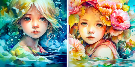 Captivating portraits created with a flick of the wrist Experience the beauty and craftsmanship of a hand-drawn portrait Stunningly unique artwork that captures the essence of each personの素材