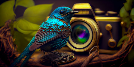 Beautiful close-up shots of bluebirds Capture the detail and beauty of bluebirds Great for bird lovers or nature photographersの素材