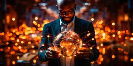 Global Networking Opportunities for Business Having a structure that connects businesses around the world Building strong business relationships across bordersの素材