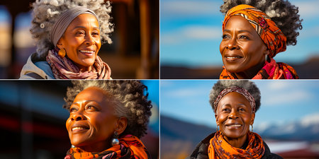 Capturing the beauty and wisdom of an older person Portrait photography that tells a story Detailed close-up shots that show authenticity and emotionの素材