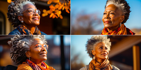 Capture the beauty and wisdom of older people in nature. Create stunning portraits with natural light. Showcase each person's unique personality and character.の素材