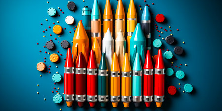 Unleash your creativity with our rocket fuel pencil metaphor. Take your ideas to new heights with our innovative concept image. Get ready for a journey into imagination and innovation.の素材