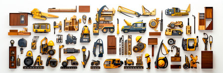 Icons for various construction tools and equipment. Clean and professional design. Suitable for architecture, engineering and construction industries. Easily integrated into presentationsの素材