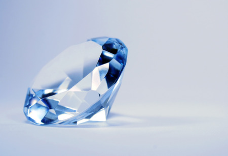 brilliant blue shiny diamondの写真素材