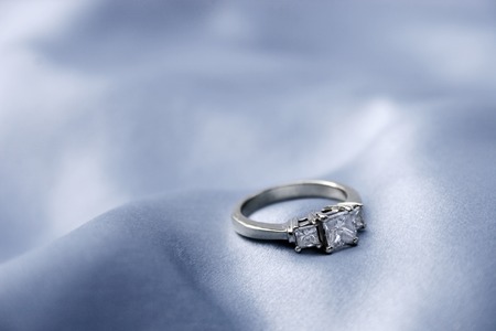 diamond engagement ringの写真素材