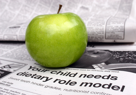 children need dietary role modelsの写真素材