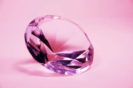 brilliant pink diamondの写真素材