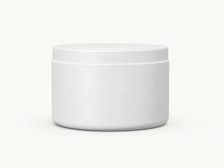 Blank what plastic hand cream template, isolated on white background の写真素材