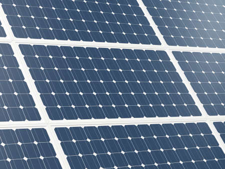 Close up shiny solar panel system as pattern.