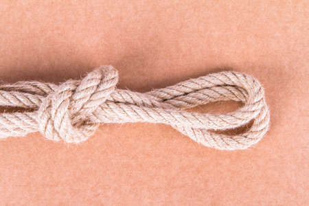 Close up shot of rope with knot.の写真素材
