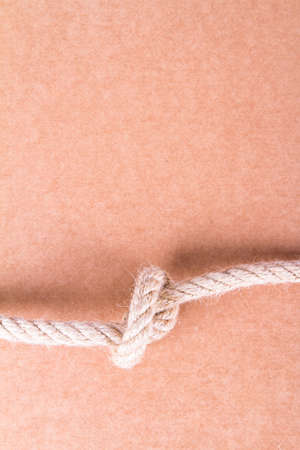 Close up shot of rope with knot.の写真素材