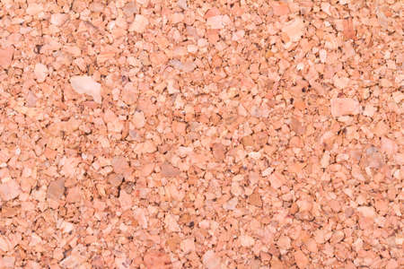 Close up view of blank, empty, brown cork plate, board.の写真素材