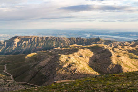 Landscape from Nemrut Mountain, Turkey.の写真素材