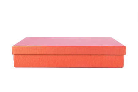 Gift box, side view, isolated on white background.の写真素材