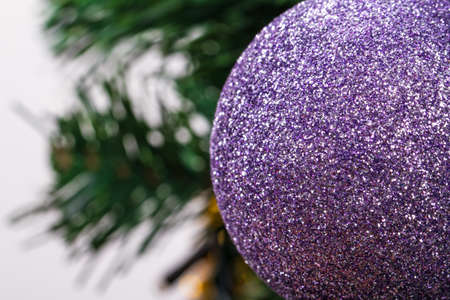 Close up view of christmas ornament ball.の写真素材