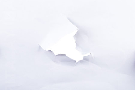 Torn paper, isolated on white background.