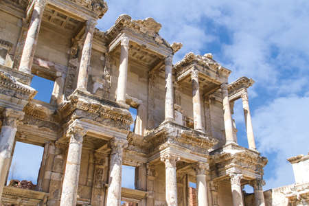 Celsus Library in Ephesus, Izmir, Turkey.の写真素材
