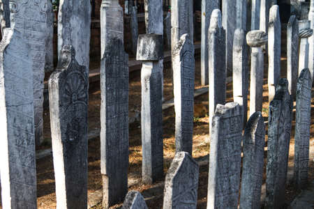 Tombs in row.のeditorial素材