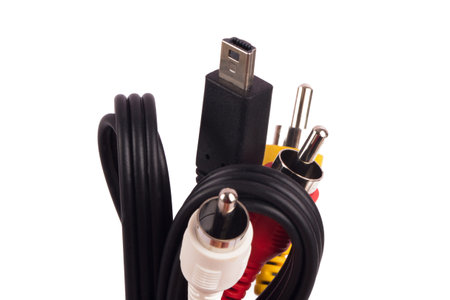 Cable isolated on white background.