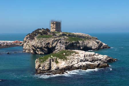 Harbor with clear sea.の写真素材