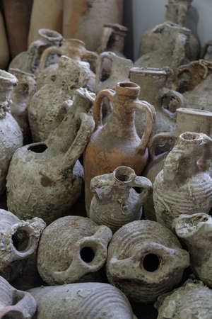 Group of ancient amphorasの写真素材