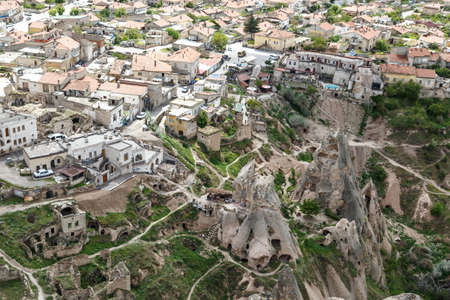 NEVSEHIR, TURKEY - MAY 7, 2016 : Cappadocia view from Uchisar Castle which is the highest building of the area.のeditorial素材