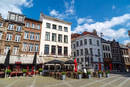ANTWERP, BELGIUM - JULY 5, 2016 : Historical city hall and old town of Antwerp with stylish architecture. Antwerp is the capital city in the region of Flanders, Belgiumのeditorial素材