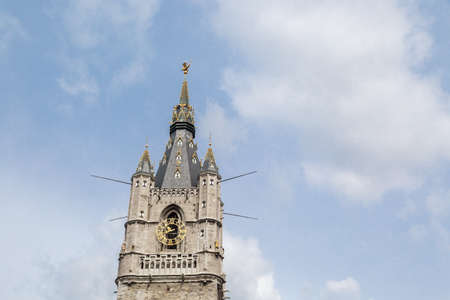 Belfry tower of Ghent in Belgiumのeditorial素材