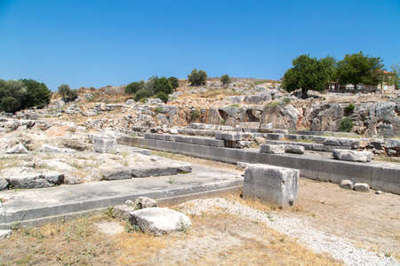 View of Letoon Ancient City in Turkey.の写真素材