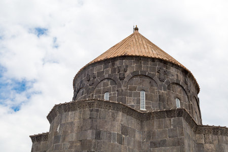 Historical Holy Apostles Church known as Kumbet Mosque in Kars, Eastern Anatolia Region Turkey, on...