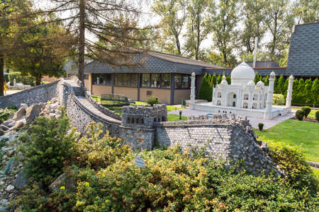 KLAGENFURT, AUSTRIA - SEPTEMBER 15, 2016 : Minimundus one of the most popular tourist attractions and excursion parks of Carinthia. Minimundus was opened in 1959 and have miniature world sights in.のeditorial素材