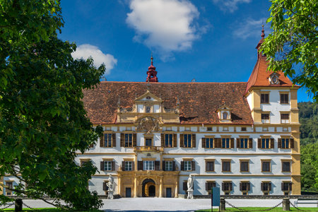 Eggenberg Palace and garden in Graz, Styria region of Austria.