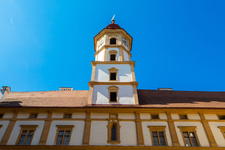 Eggenberg Palace countyard in Graz, Styria region of Austria.
