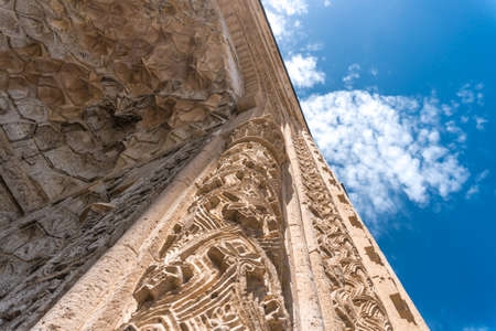 13th century religious architecture the Esrefoglu Mosque in Beysehir, Konya. which has original wooden columns.の写真素材