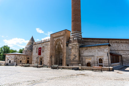 KONYA, TURKEY - JUNE 15, 2018 : 13th century religious architecture the Esrefoglu Mosque in...