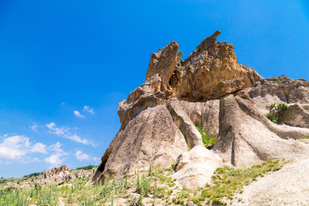 Landscape view of Phrygia valley in the middle of Kutahya, Eskisehir, Afyon in Turkey.