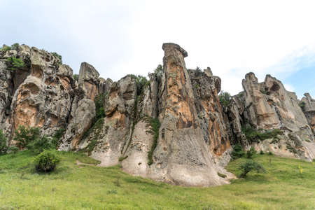Landscape view of Phrygia valley in the middle of Turkey.の写真素材