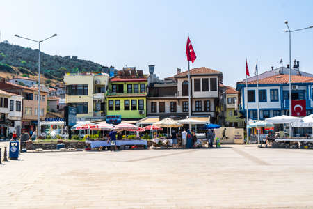 BURSA, TURKEY - SEPTEMBER 01, 2018 :: Tirilye is historical village in Mudanya, Bursa.のeditorial素材