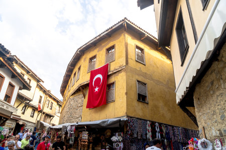 BURSA, TURKEY - SEPTEMBER 01, 2018 : 700 years old Ottoman village Cumalikizik. It is popular with...