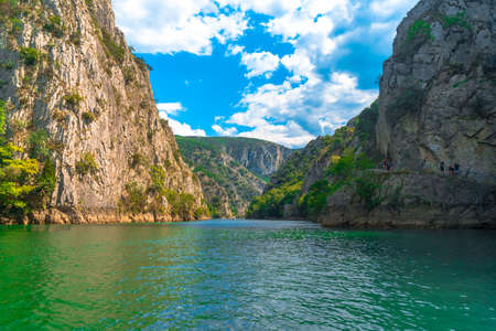 View of Matka Canyon. Most beautiful touristic attraction near Skopje.のeditorial素材
