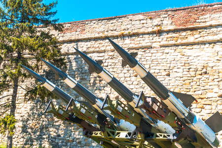 Belgrade Fortress Kalemegdan and museum of military vehicles in Serbia. It is one of the most popular touristic place.のeditorial素材