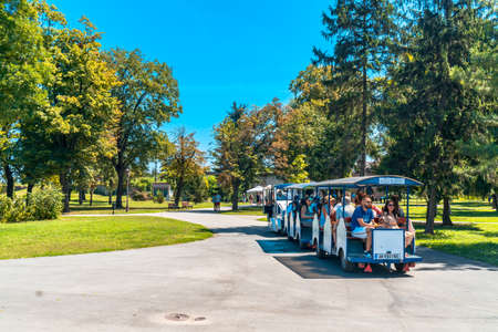 BELGRADE, SERBIA - AUGUST 10, 2019 : Kalemegdan, historic place in Belgrade. It is one of the most popular touristic place.のeditorial素材
