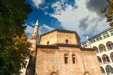 BELGRADE, SERBIA - AUGUST 10, 2019 : Historical ruins of Kalemegdan, historic place in Belgrade. It is one of the most popular touristic place.のeditorial素材