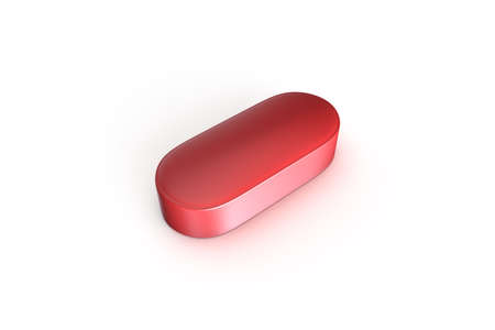 3d rendering, medicine concept, antibiotic capsule pill and tablet, isolated on white background.の写真素材