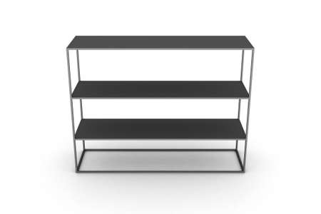 3d rendering of table or shelves, isolated on white background.の写真素材