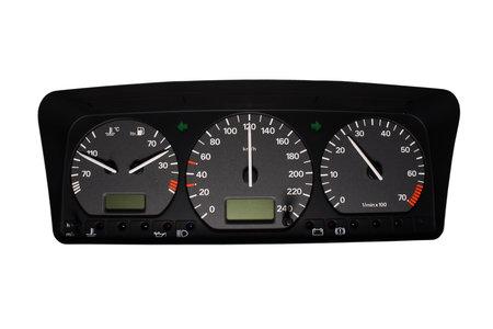 Instrument panel from the car. Close-up.