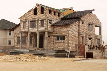 The unfinished house.の写真素材