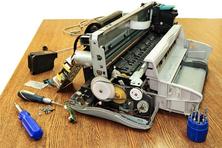 Disassembled the printer 